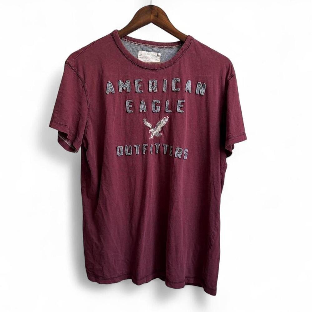 Vintage Y2K American Eagle Tee Preppy Sportswear Mens L Muscle Fit Logo